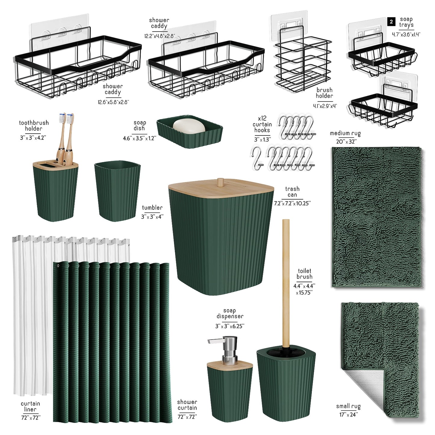 Bamboo Bathroom Sets