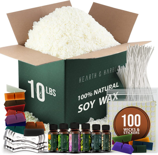 Soy Candle Wax for Candle Making Premium - 10 Lbs