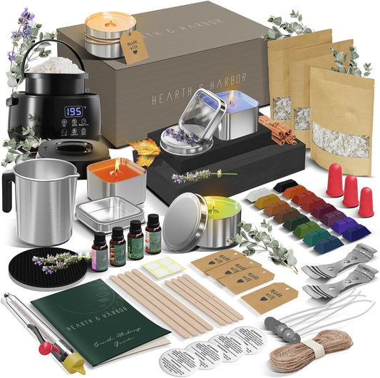 Soy Candle Making Kit + Electric Pot - 2 Lbs