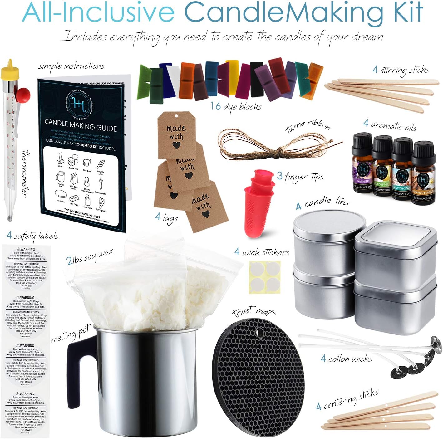 Soy Candle Making Kit - 2 Lbs