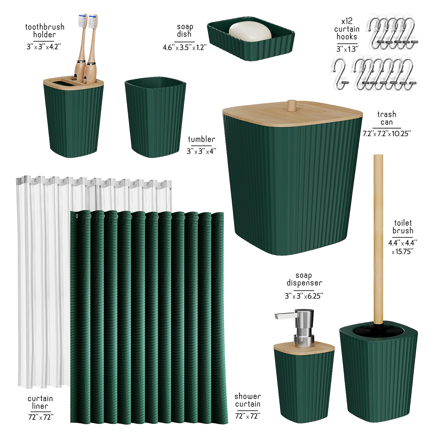 Bamboo Bathroom Sets