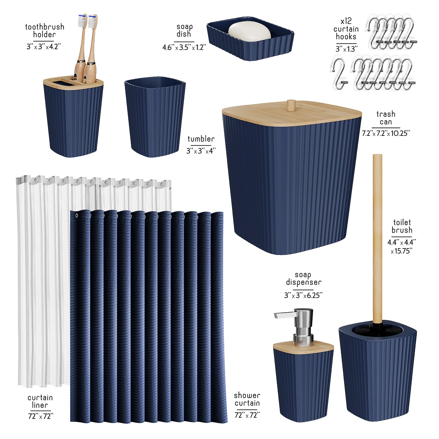 Bamboo Bathroom Sets