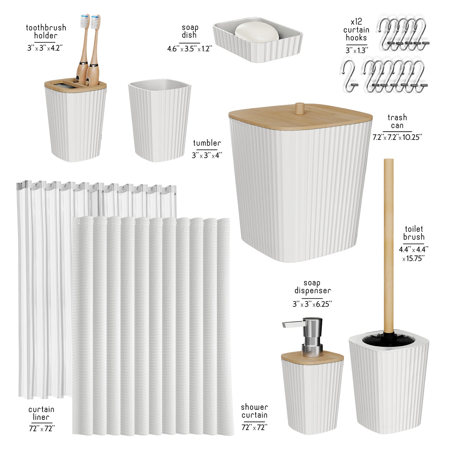 Bamboo Bathroom Sets