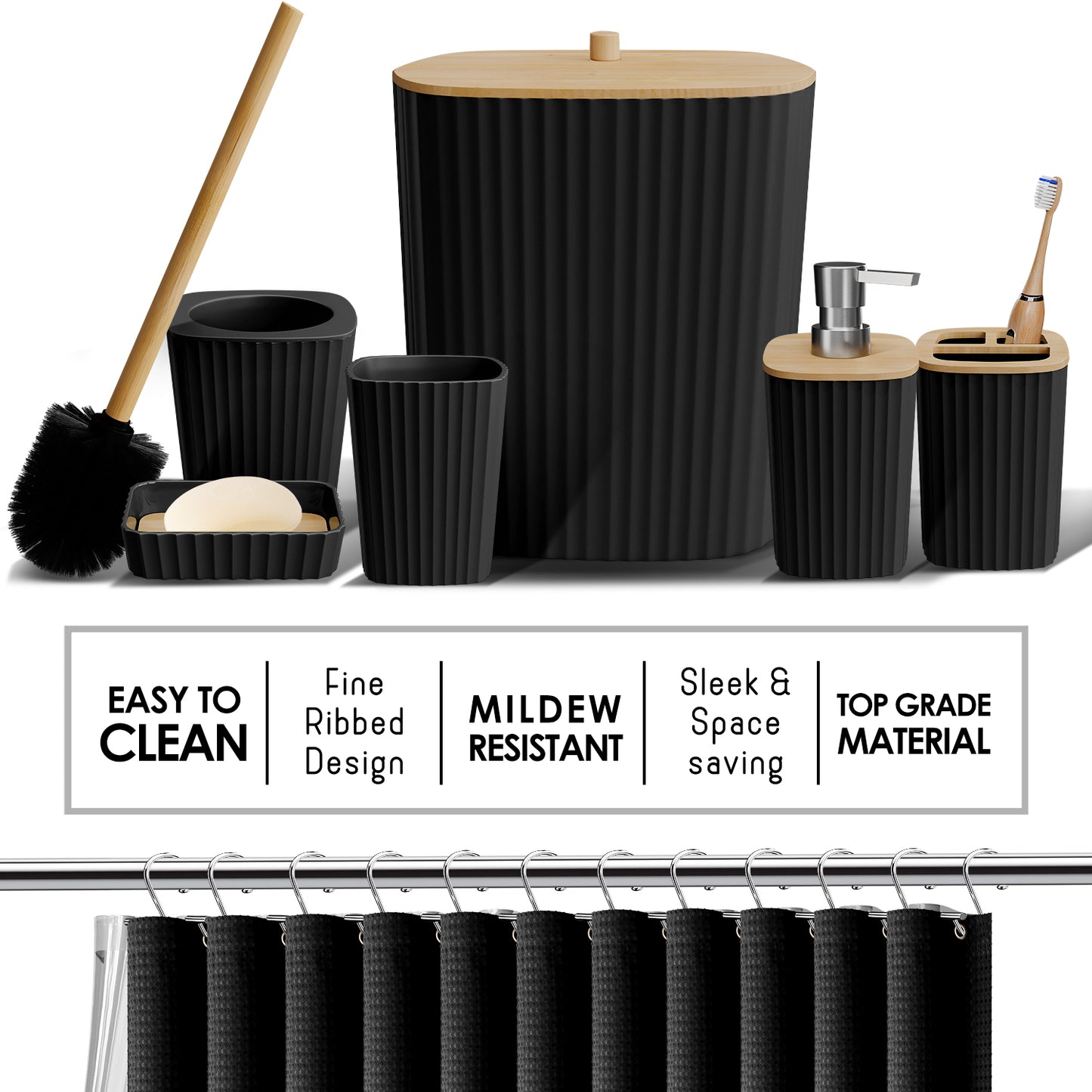 Bamboo Bathroom Sets