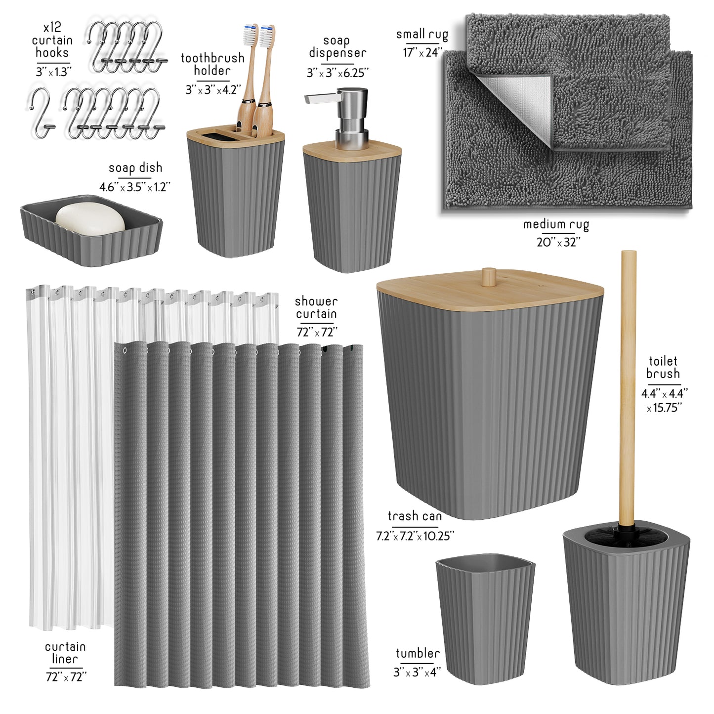 Bamboo Bathroom Sets