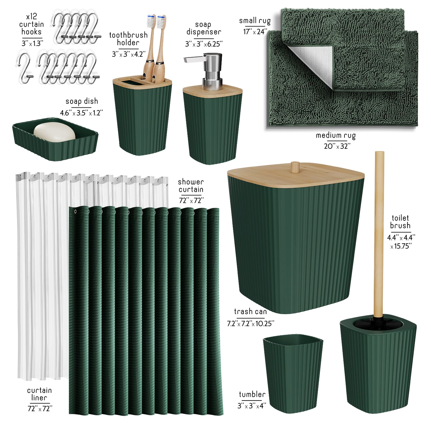 Bamboo Bathroom Sets