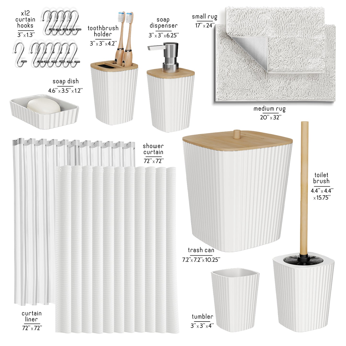 Bamboo Bathroom Sets