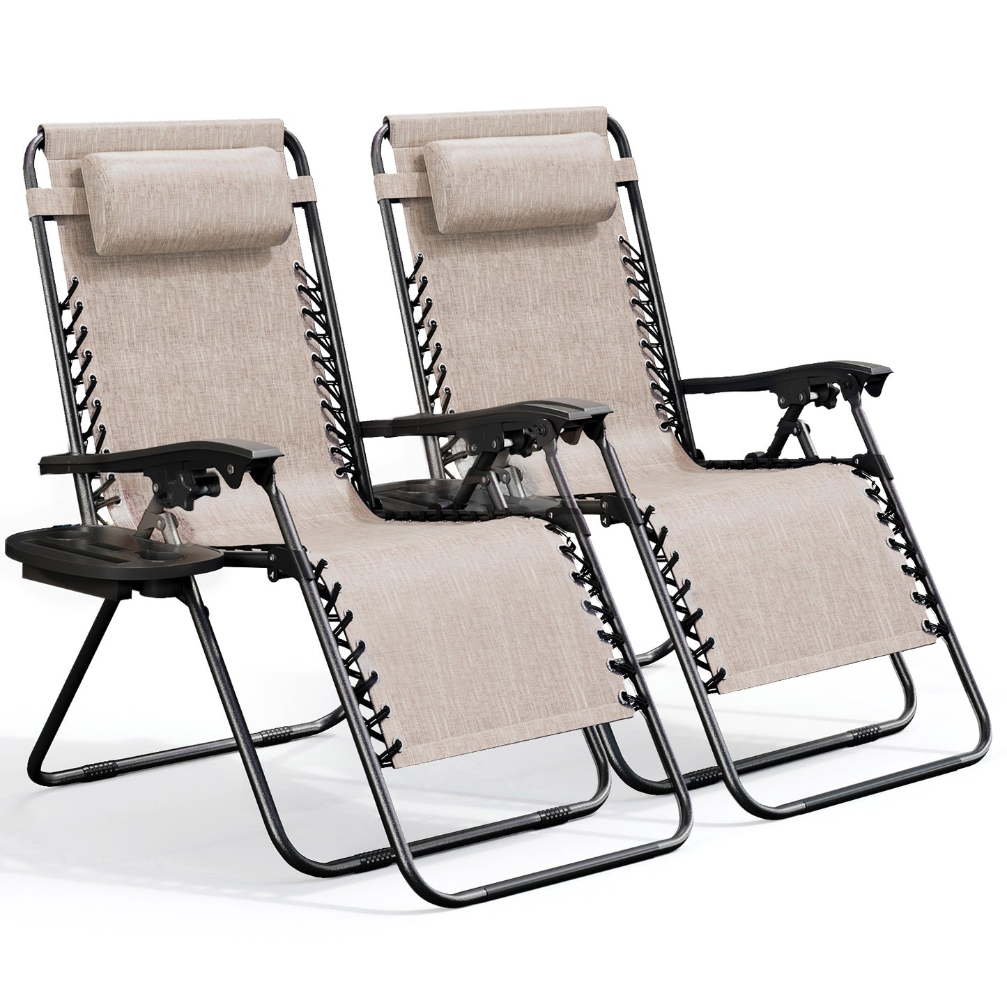 Zero Gravity Chair Outdoor Lounge Chairs with Cup Holder