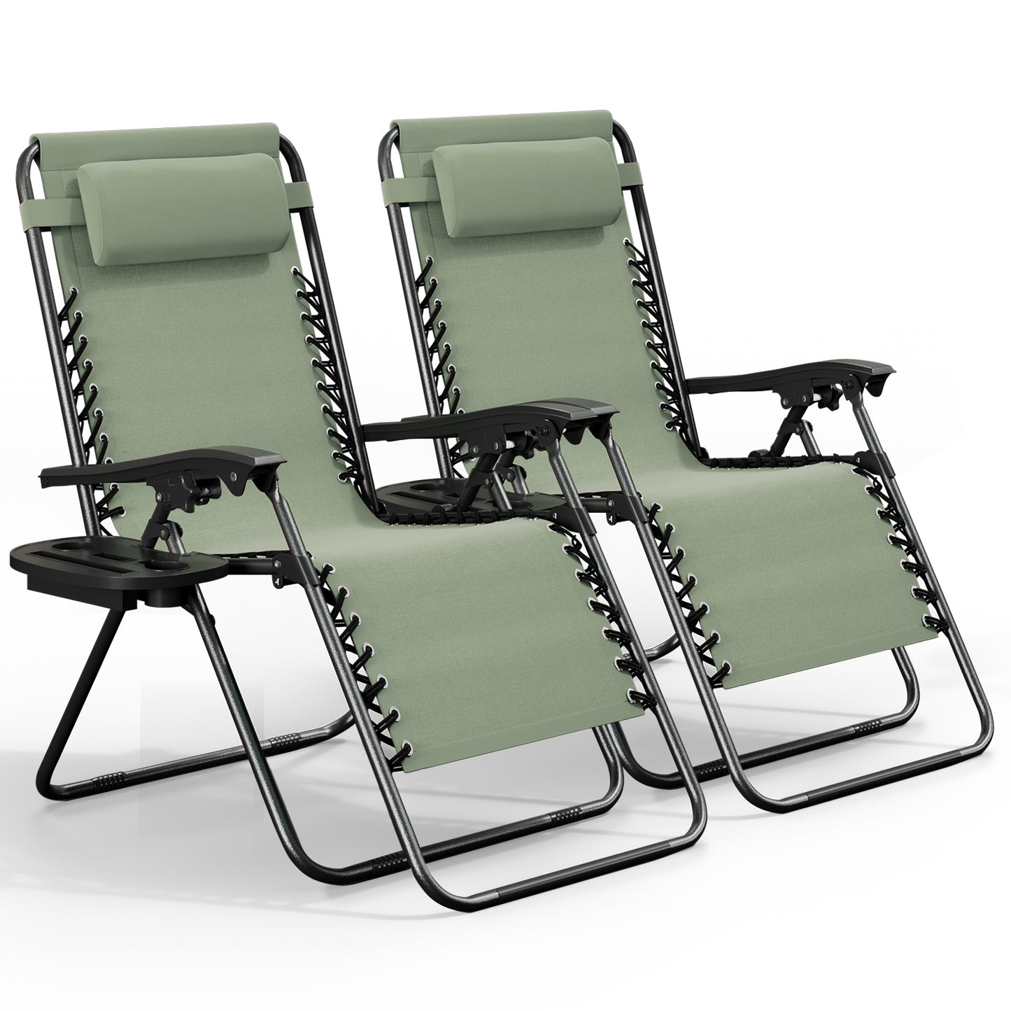 Zero Gravity Chair Outdoor Lounge Chairs with Cup Holder