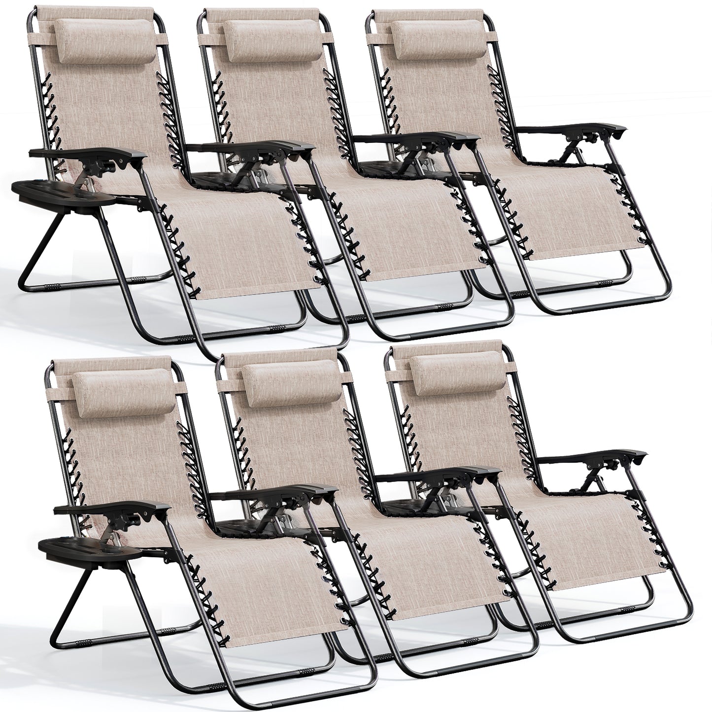 Zero Gravity Chair Outdoor Lounge Chairs with Cup Holder