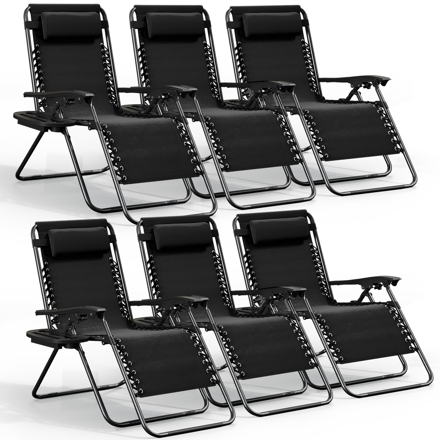 Zero Gravity Chair Outdoor Lounge Chairs with Cup Holder
