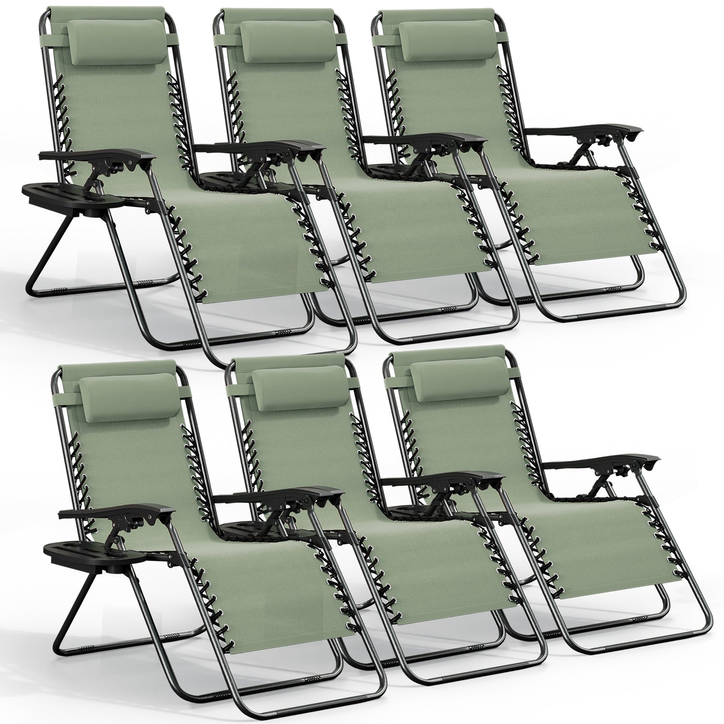 Zero Gravity Chair Outdoor Lounge Chairs with Cup Holder