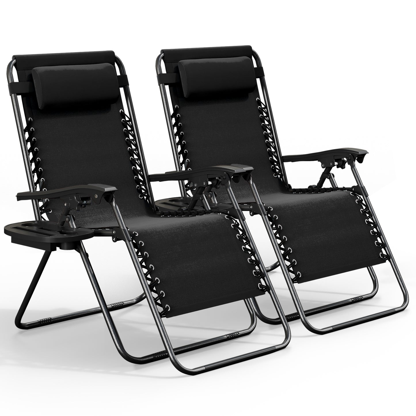 Zero Gravity Chair Outdoor Lounge Chairs with Cup Holder