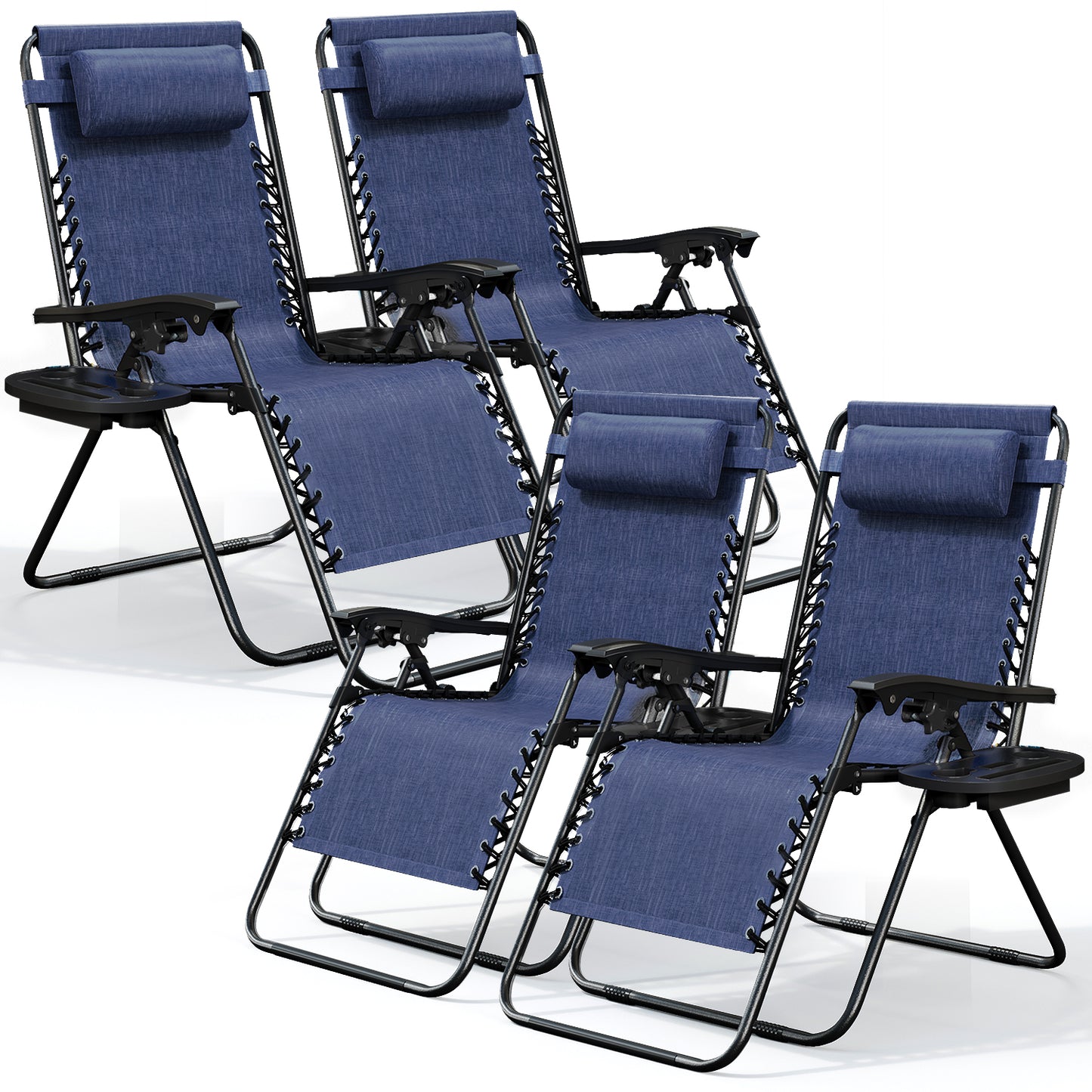 Zero Gravity Chair Outdoor Lounge Chairs with Cup Holder
