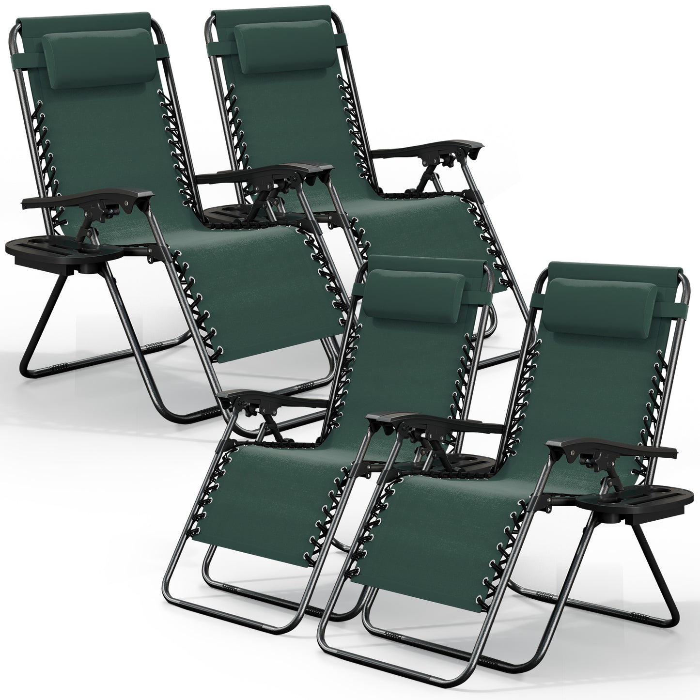 Zero Gravity Chair Outdoor Lounge Chairs with Cup Holder