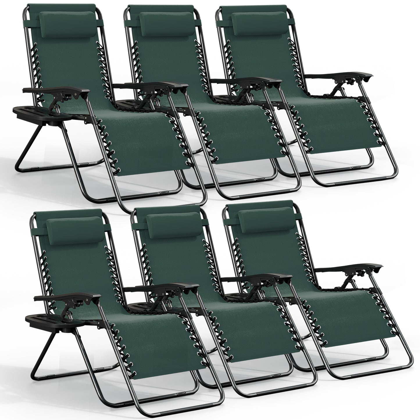 Zero Gravity Chair Outdoor Lounge Chairs with Cup Holder
