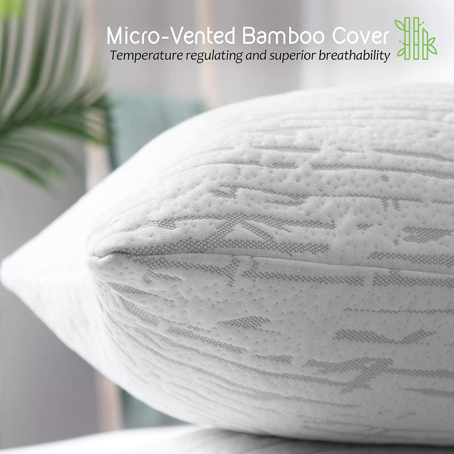 Bamboo Memory Foam Bed Pillow