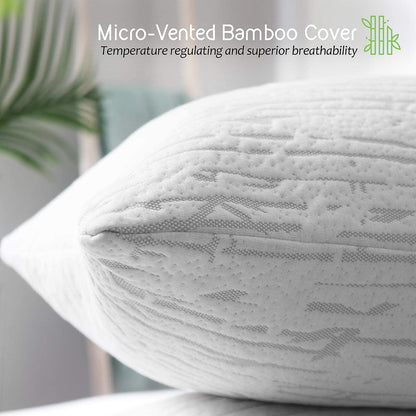 Bamboo Memory Foam Bed Pillow