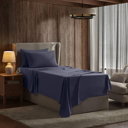 Extra Deep Pocket Microfiber Bed Sheet Set - Blue Collection