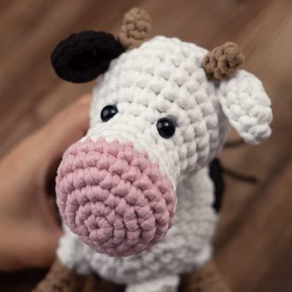 Callie The Cow - Farmhouse Amigurumi Crochet Kit for Beginners