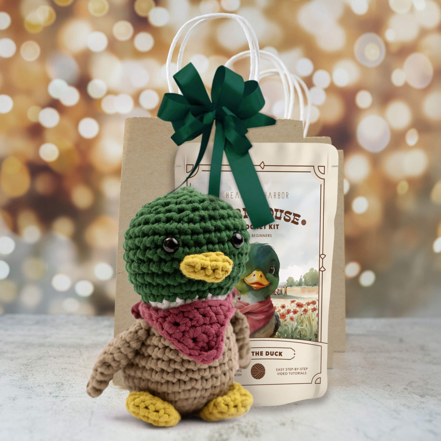 Dale the Duck - Farmhouse Amigurumi Crochet Kit for Beginners