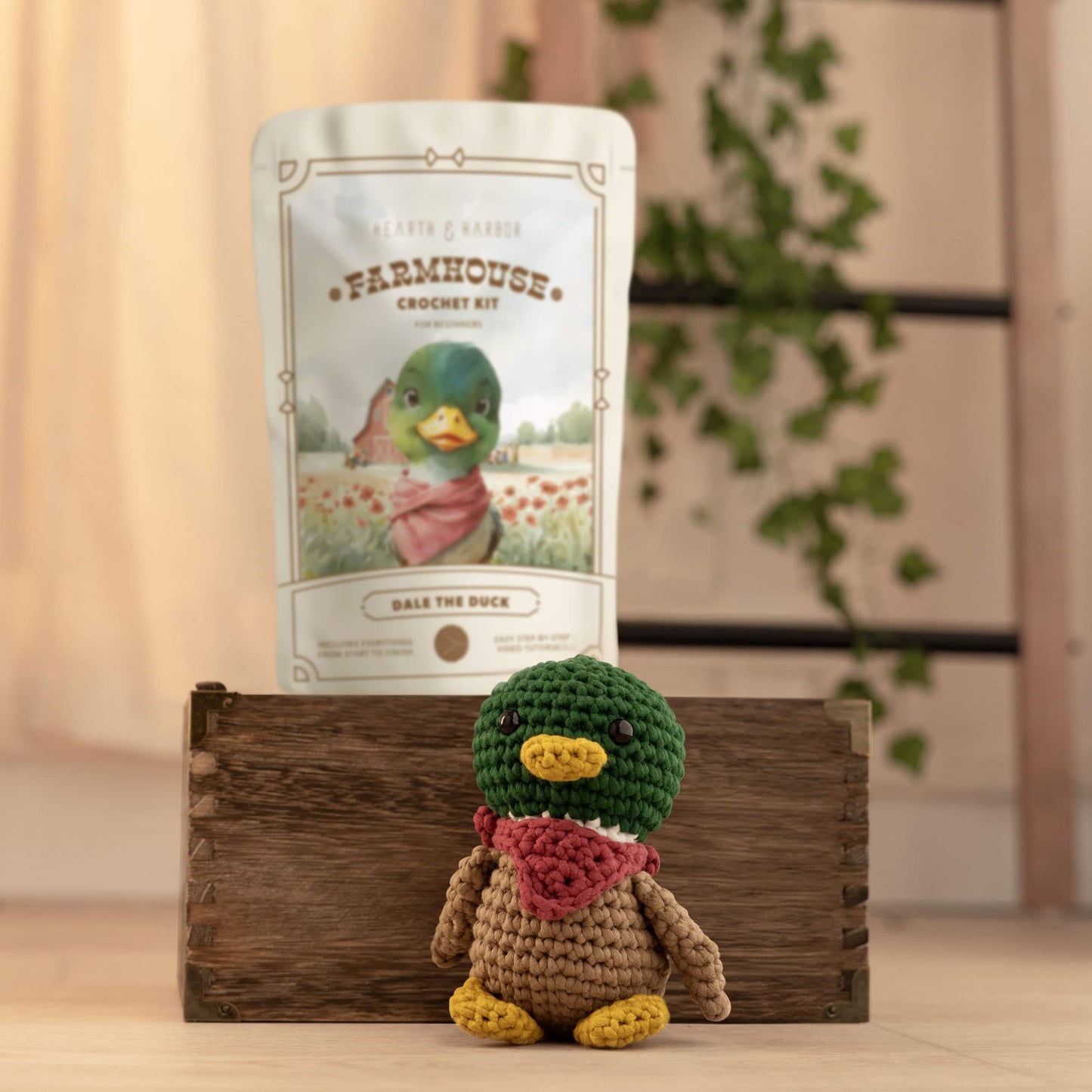 Dale the Duck - Farmhouse Amigurumi Crochet Kit for Beginners