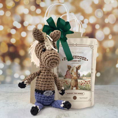 Harvey the Horse - Farmhouse Amigurumi Crochet Kit for Beginners