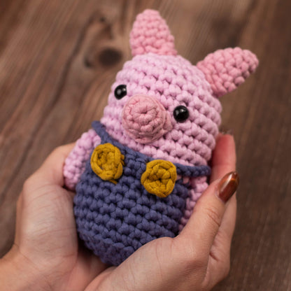 Penny The Pig - Farmhouse Amigurumi Crochet Kit for Beginners