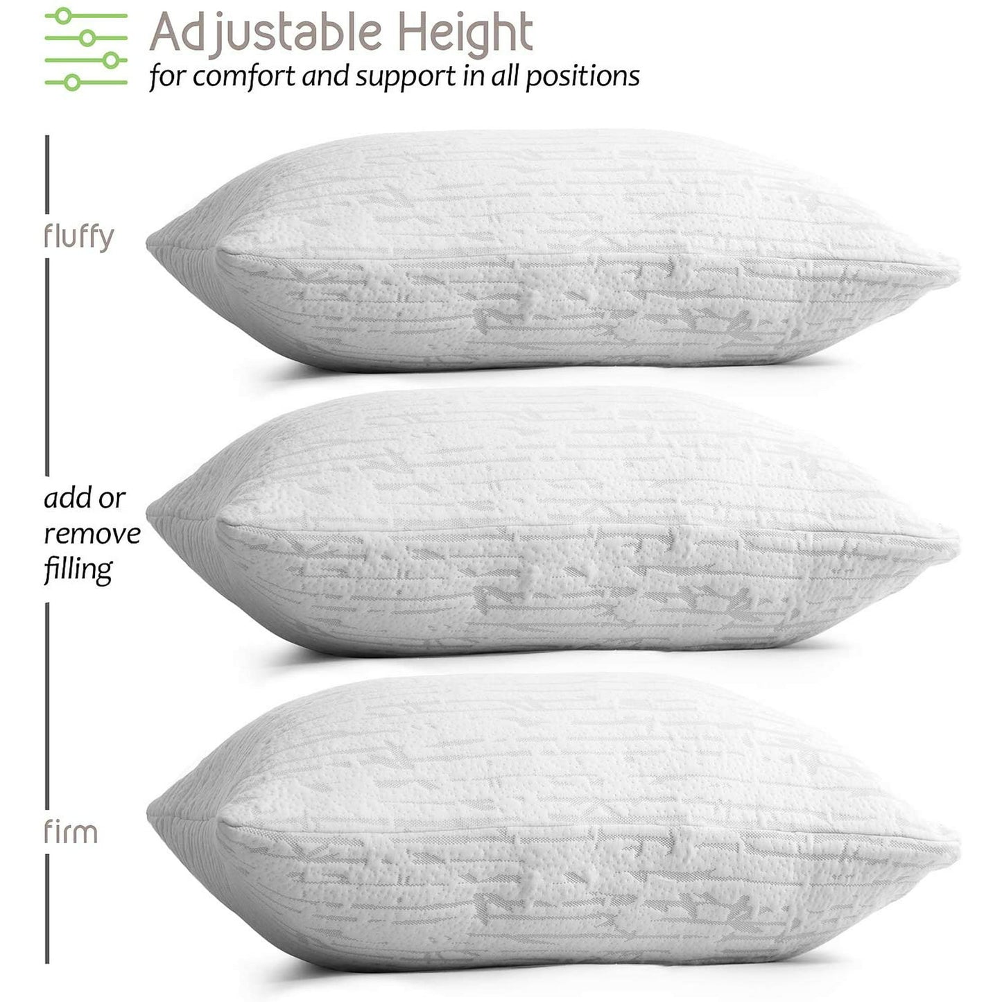 Bamboo Memory Foam Bed Pillow