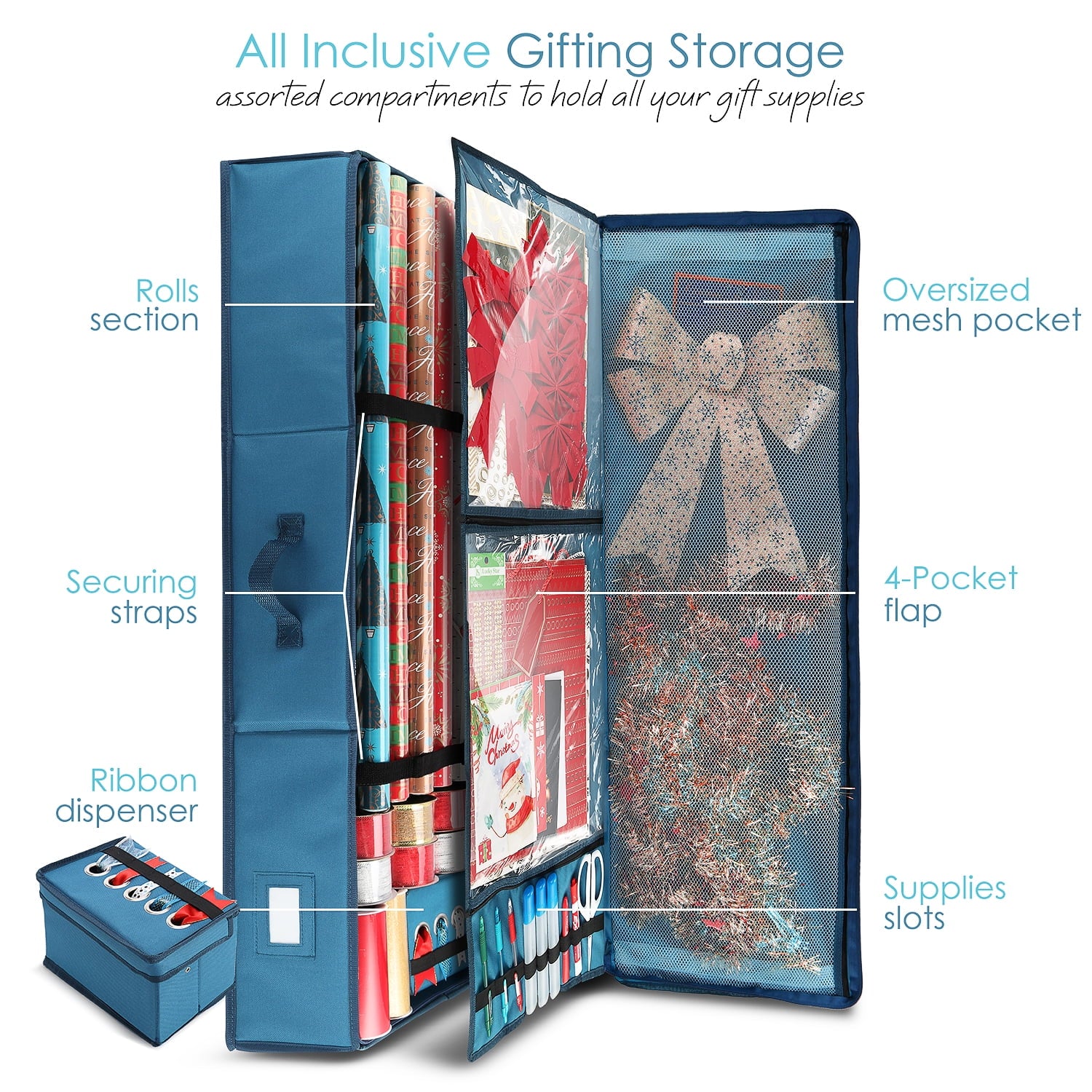 Christmas wrapping paper storage sale