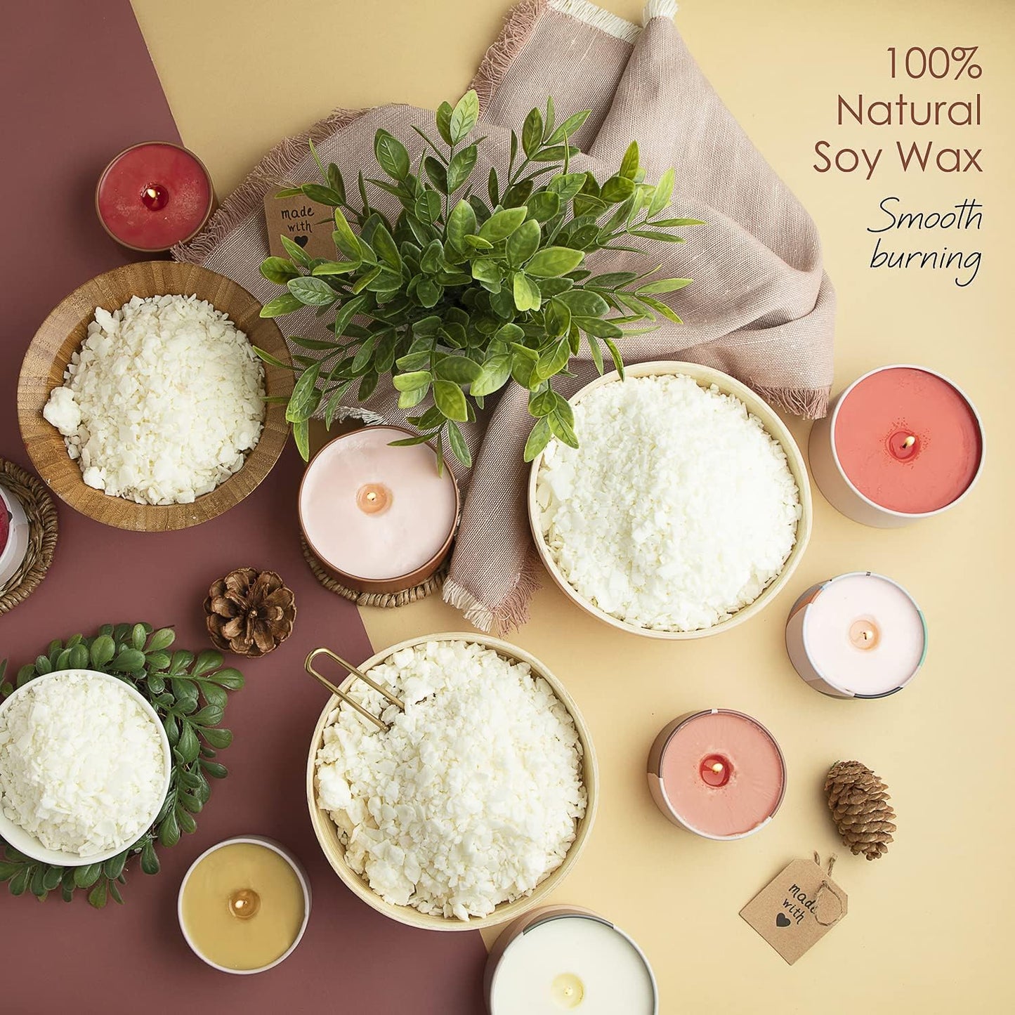 Soy Candle Wax for Candle Making Premium - 10 Lbs