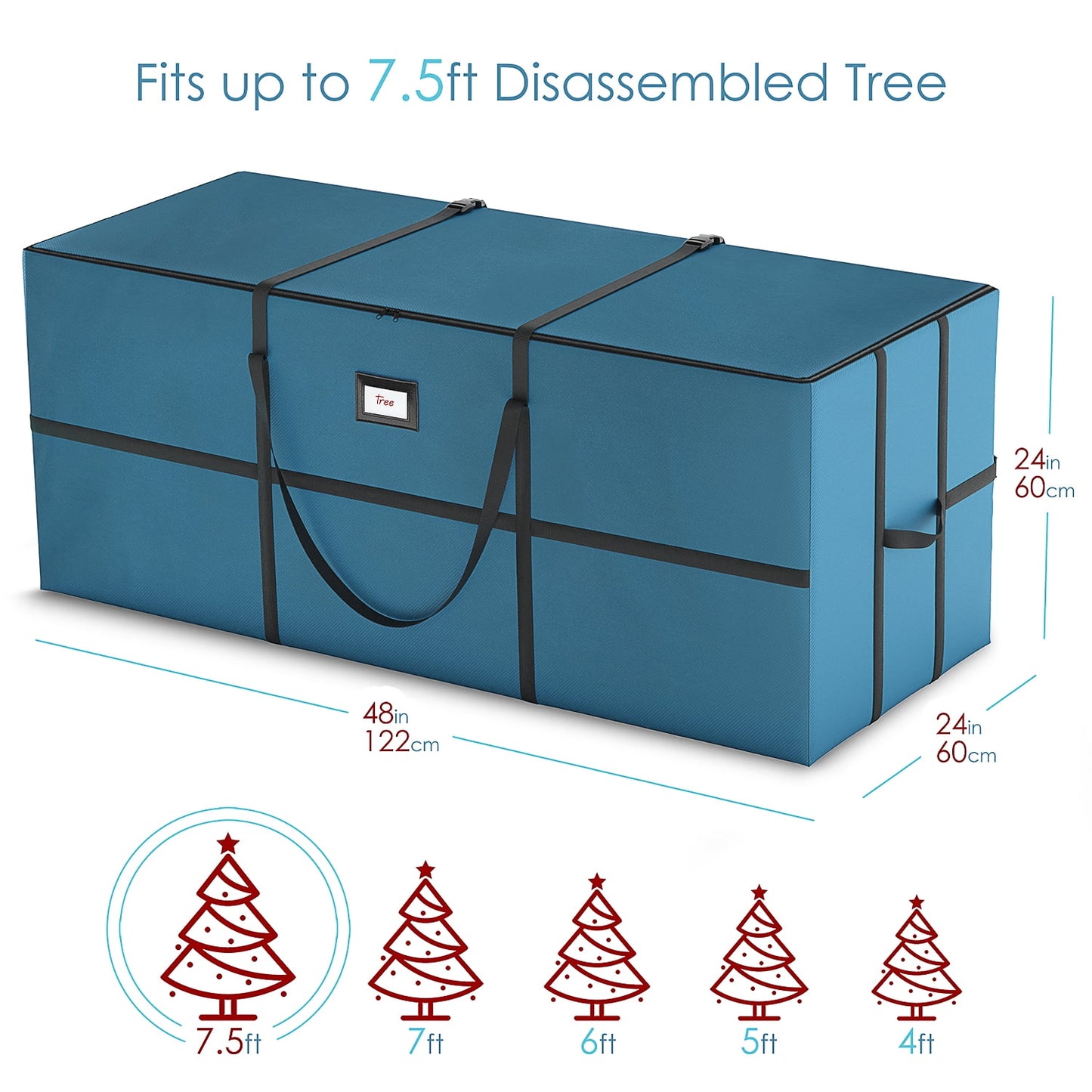 Wide Opening Christmas Tree Storage Bag