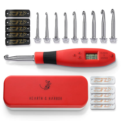 Digital Counting Crochet Hook Set