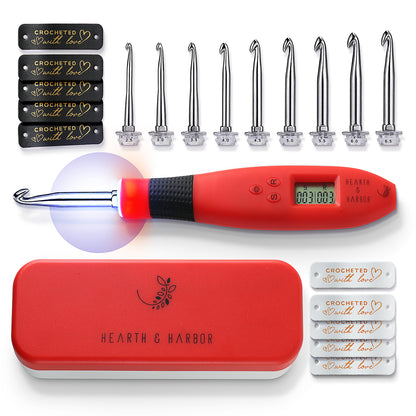 Digital Counting Crochet Hook Set