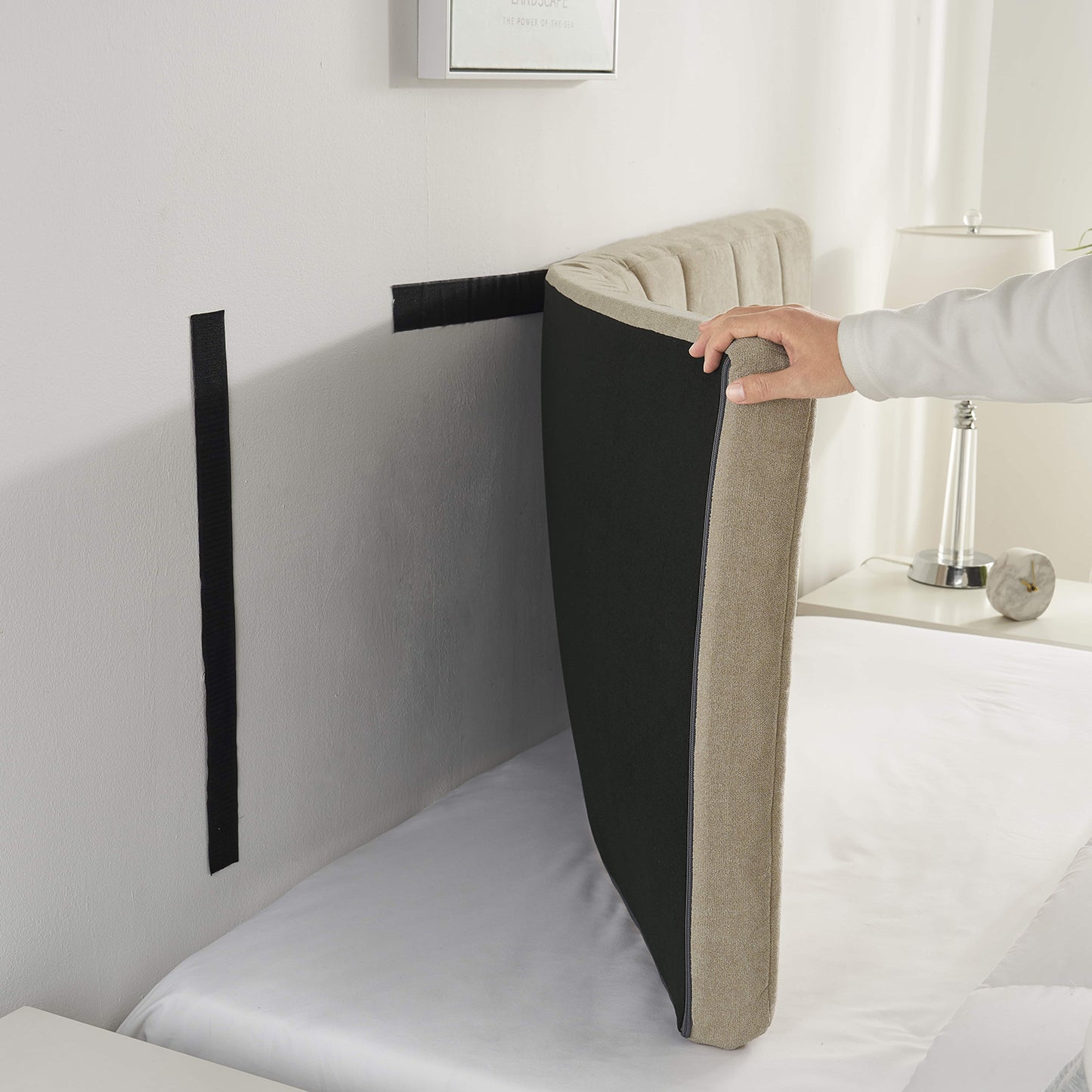 Upholstered EZ Rolled Wall Mounted Headboard