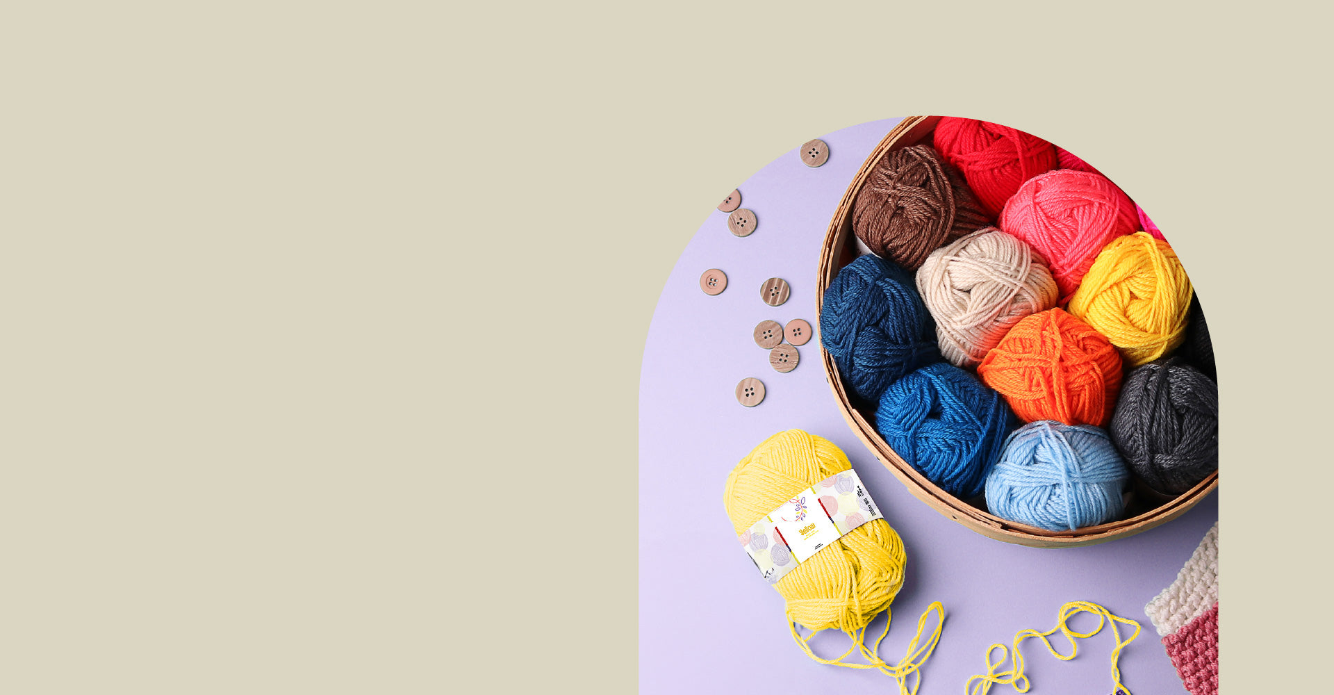 Hearth & Harbor Mini Crochet Set Kit With Yarn And Crochet Hook