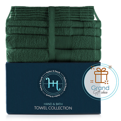 Hearth & Harbor Bath Towel Collection, 100% Cotton Luxury Soft