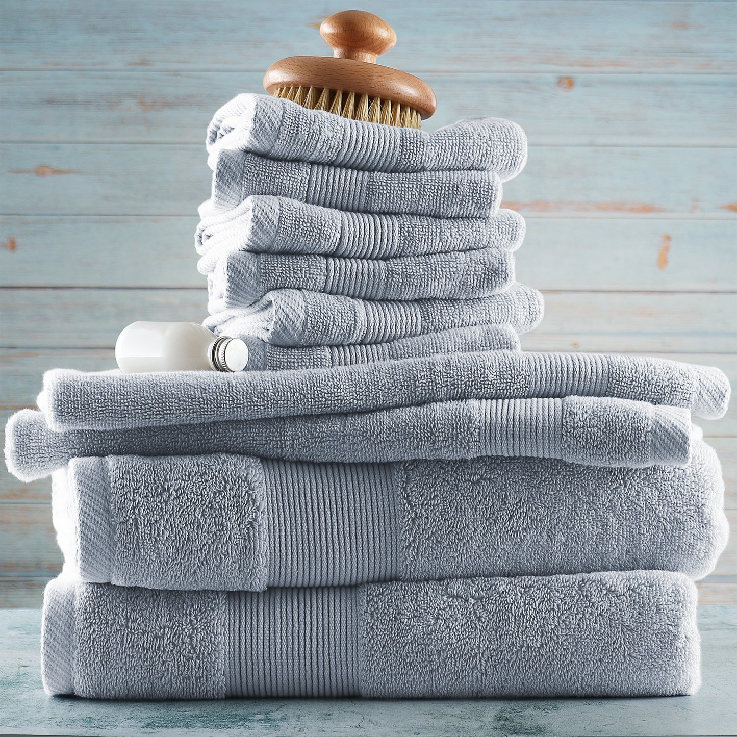 Hearth & Harbor Bath Towel Collection, 100% Cotton Luxury Soft