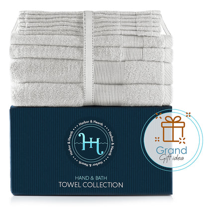 Hearth & Harbor Bath Towel Collection, 100% Cotton Luxury Soft