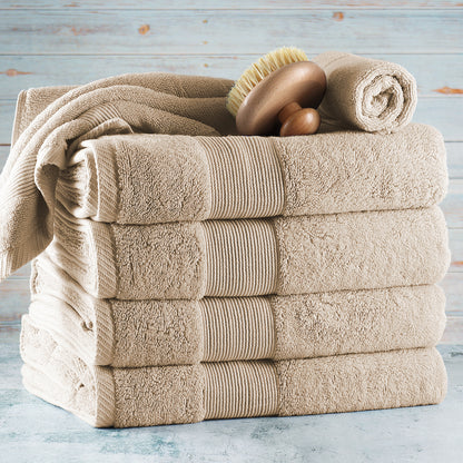 Hearth & Harbor Bath Towel Collection, 100% Cotton Luxury Soft