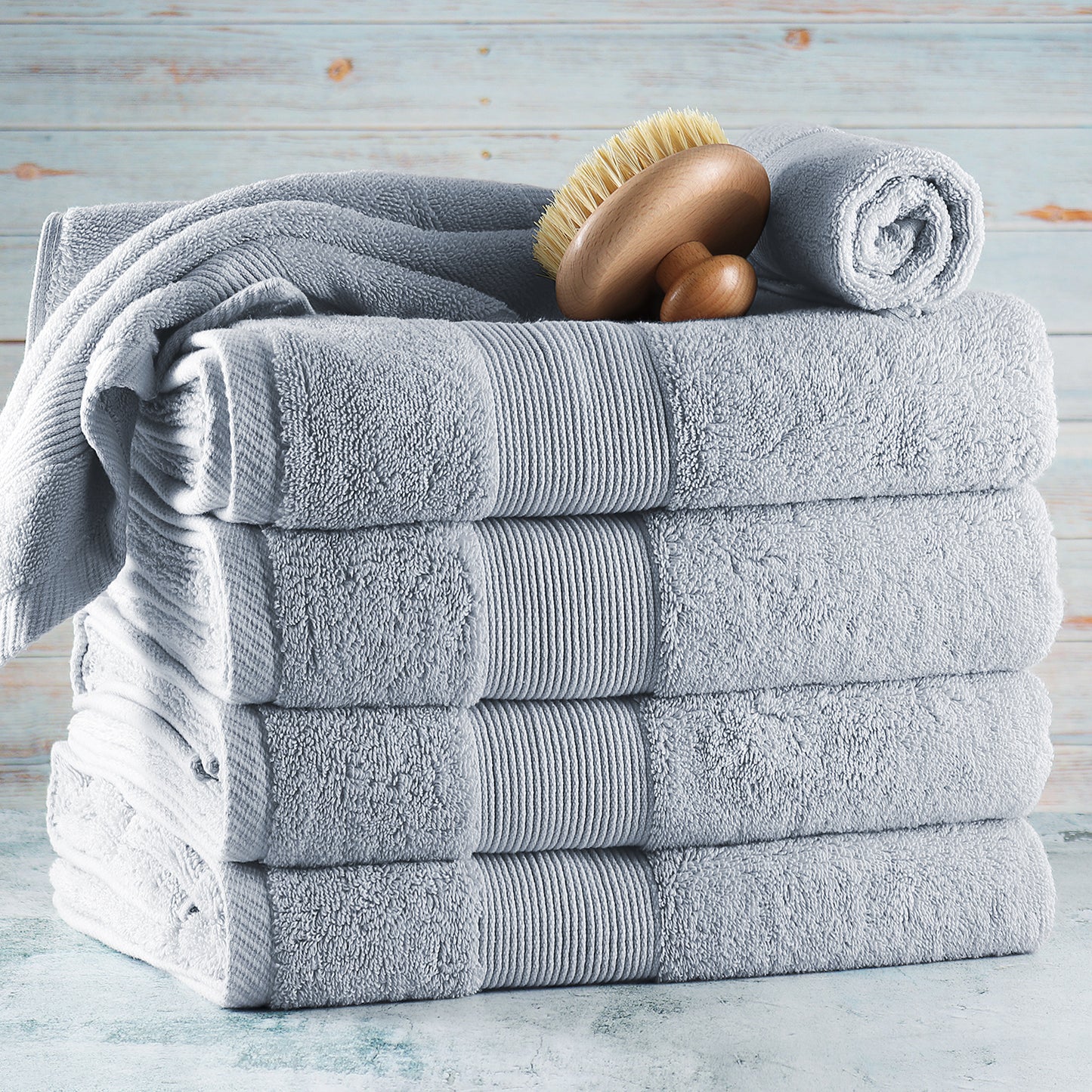 Hearth & Harbor Bath Towel Collection, 100% Cotton Luxury Soft