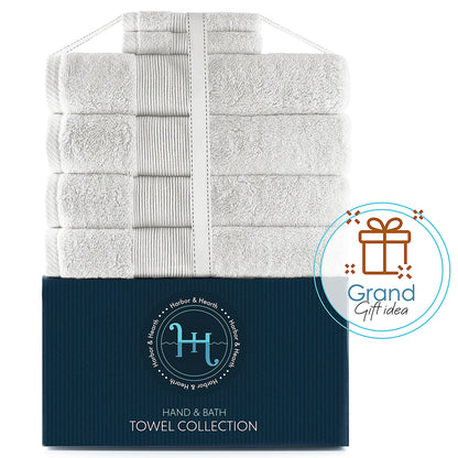 Hearth & Harbor Bath Towel Collection, 100% Cotton Luxury Soft