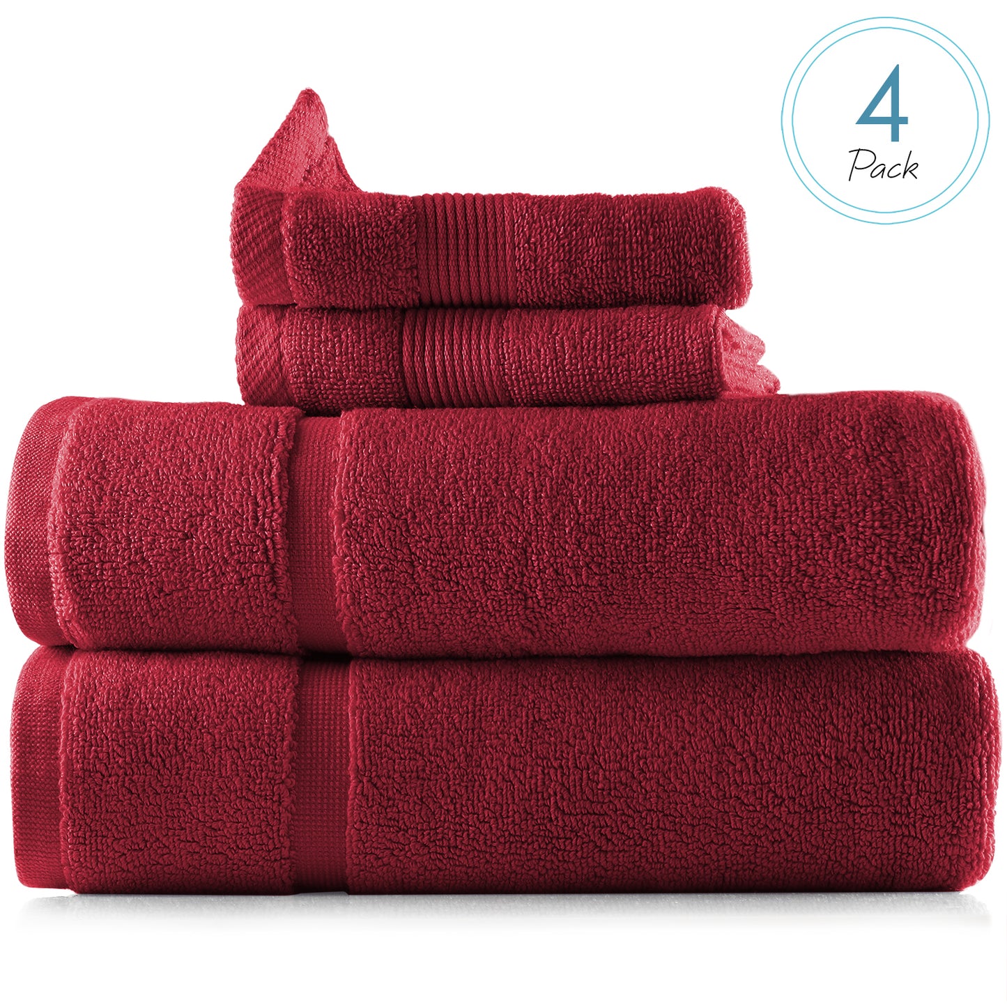 Hearth & Harbor Bath Towel Collection, 100% Cotton Luxury Soft