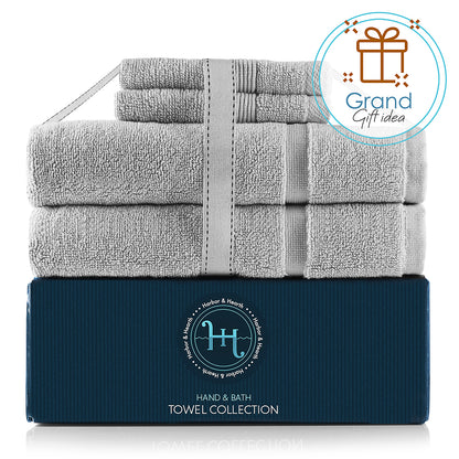 Hearth & Harbor Bath Towel Collection, 100% Cotton Luxury Soft