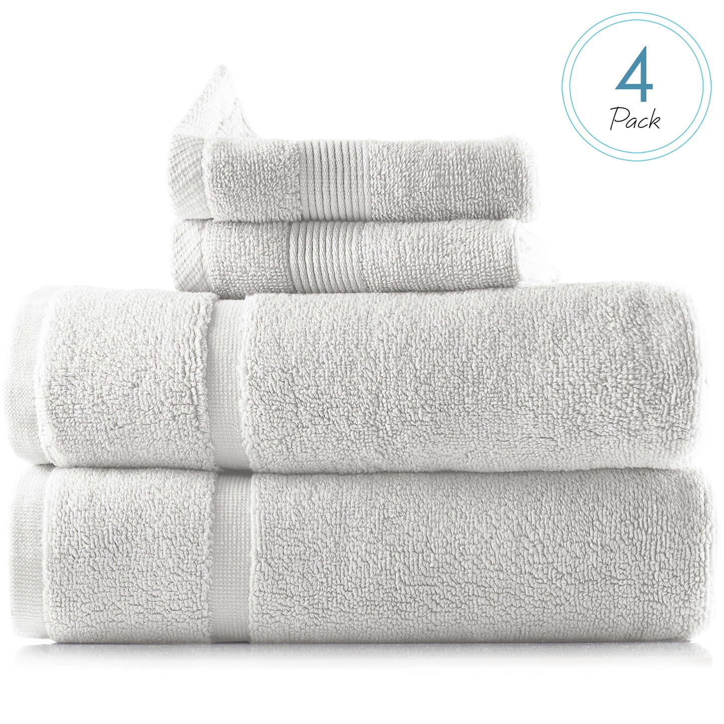 Hearth & Harbor Bath Towel Collection, 100% Cotton Luxury Soft