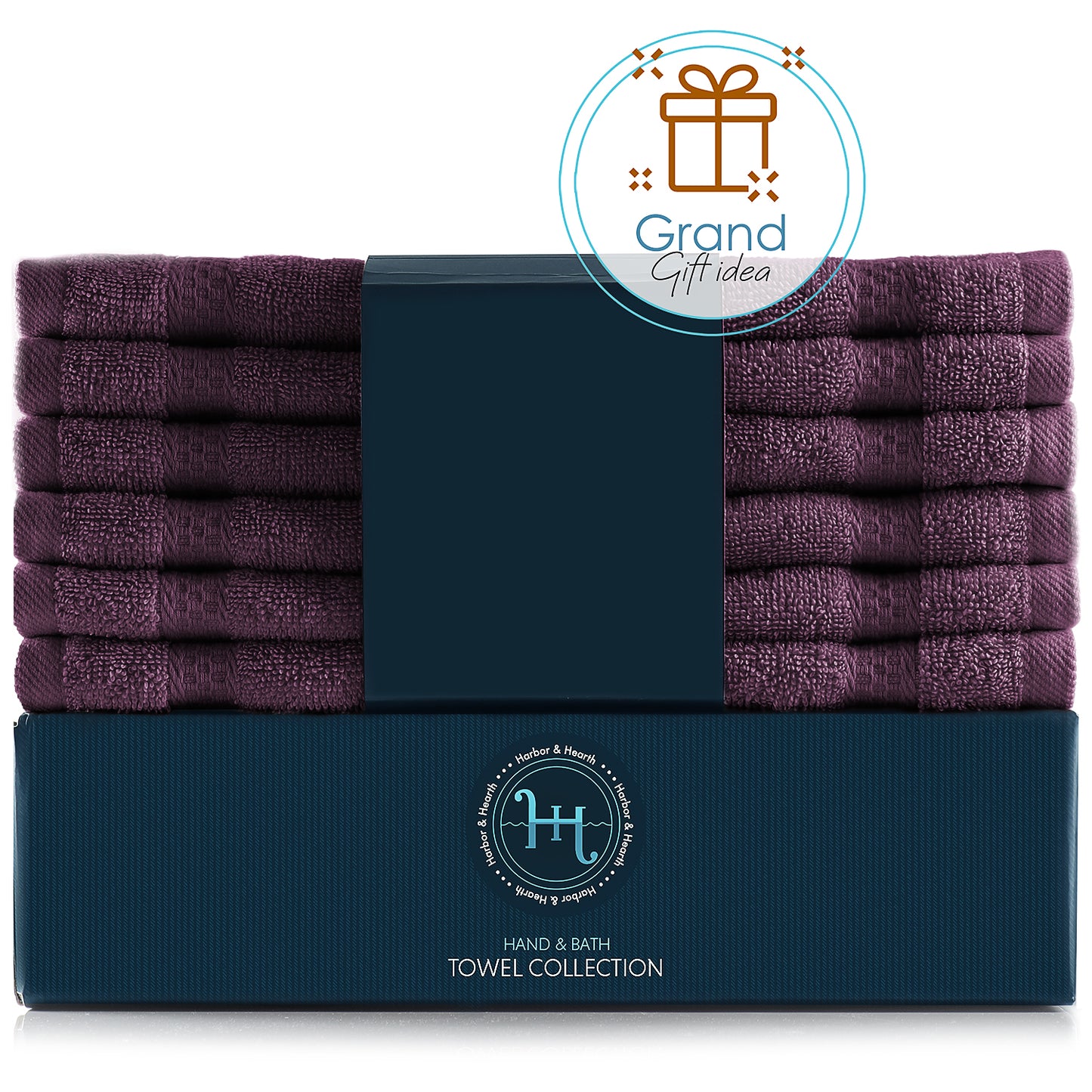 Hearth & Harbor Bath Towel Collection, 100% Cotton Luxury Soft