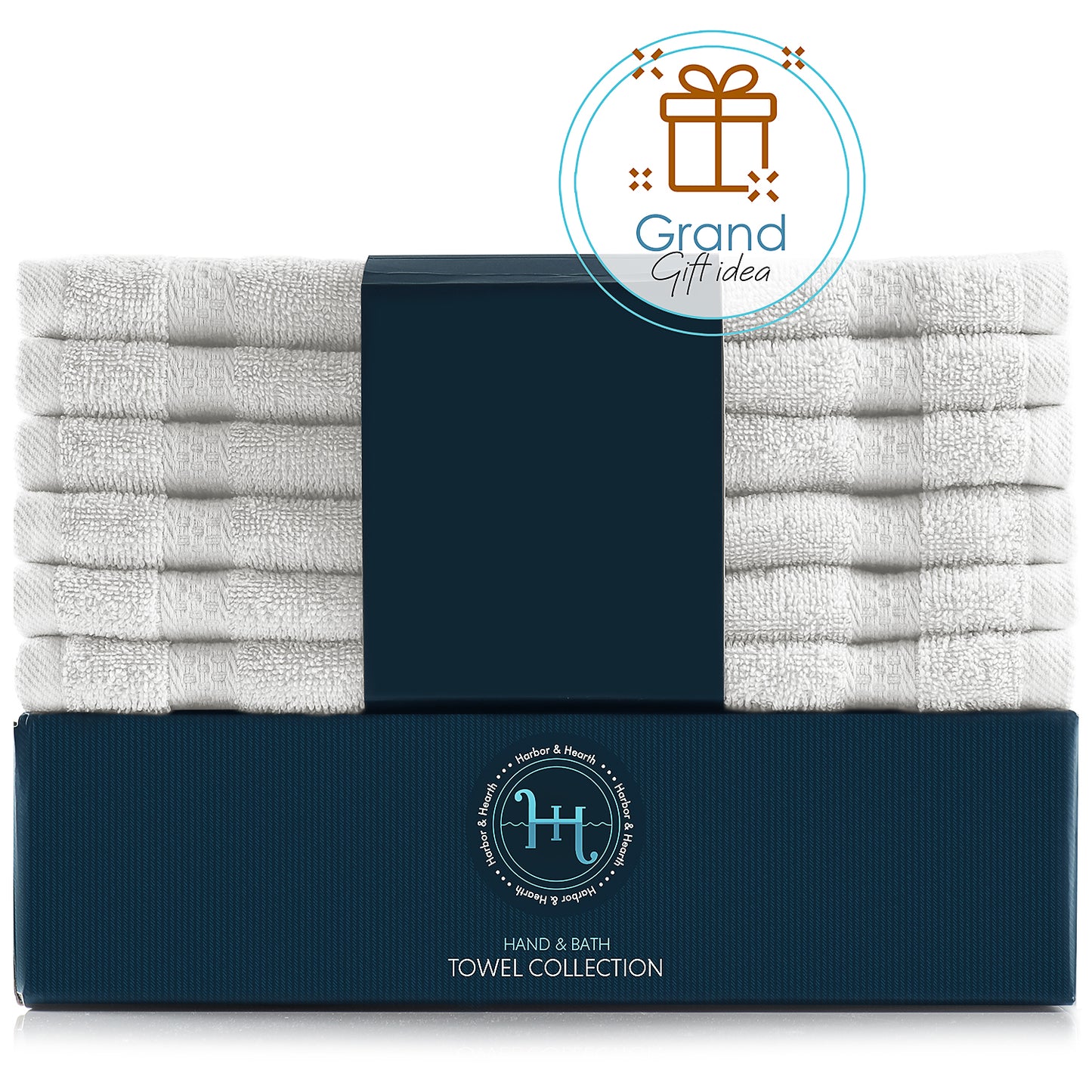 Hearth & Harbor Bath Towel Collection, 100% Cotton Luxury Soft