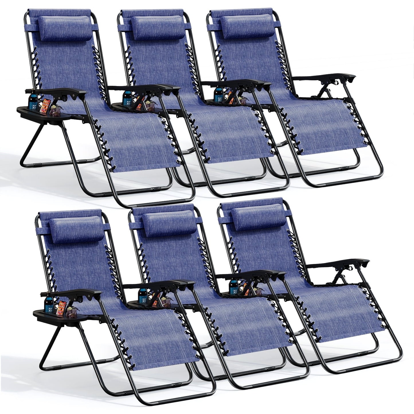 Zero Gravity Chair Outdoor Lounge Chairs with Cup Holder