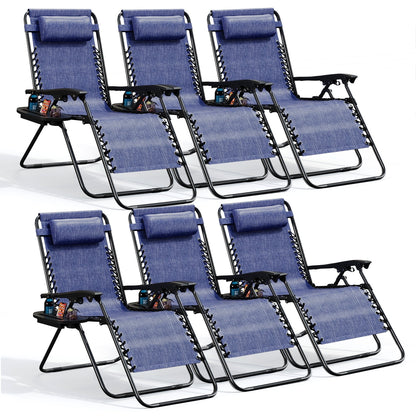 Zero Gravity Chair Outdoor Lounge Chairs with Cup Holder