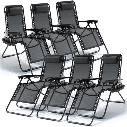 Zero Gravity Chair Outdoor Lounge Chairs with Cup Holder